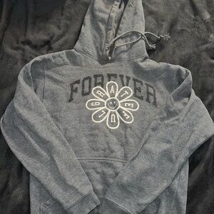 Gray Forever Graphic Hoodie
